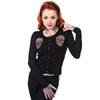 Banned - SUGAR SKULL Cardigan - Noir/Rouge Product image